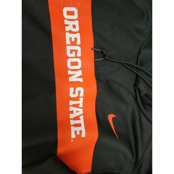 Nike Hoodie Mens Small Black Oregon State Sideline Performance Standard Fit - Picture 4 of 10